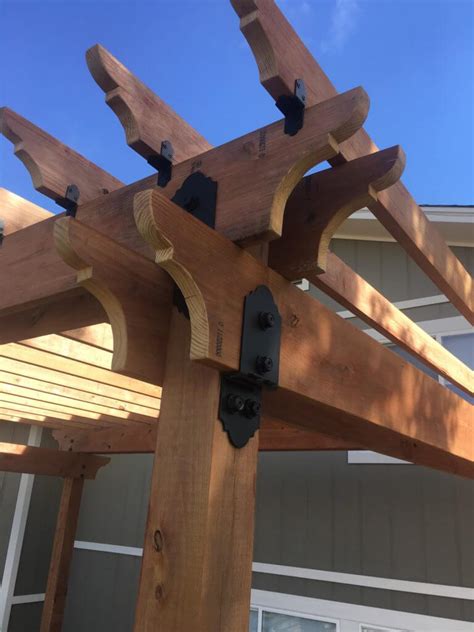 metal support brackets for pergola|decorative metal brackets for pergola.